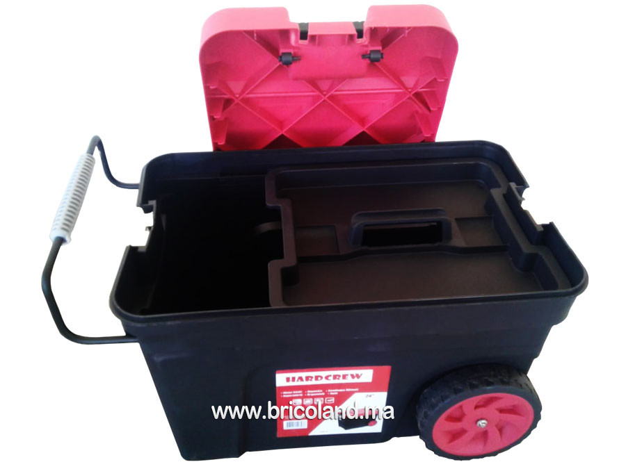 Boite à outils en plastique 61cm avec fermeture métallique-7969