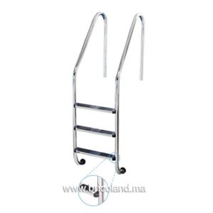 Echelle inox standard 3 marches pour piscine-0