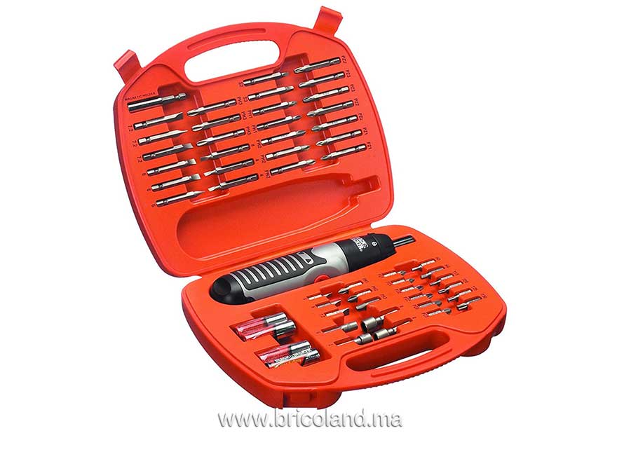 Coffret tournevis électrique + 54pcs - A7071-XJ - BLACK & DECKER-0