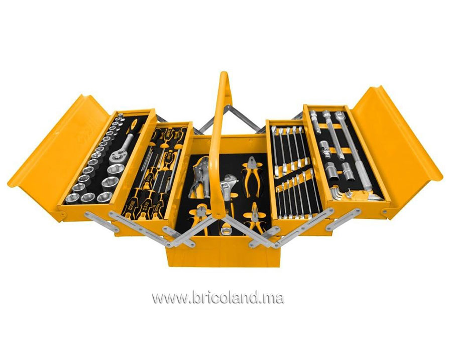 Caisse à outils métallique 59 pièces - INGCO-0