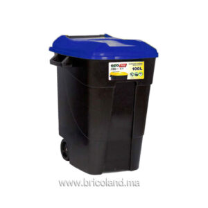 Poubelle à roues 100L noir - TAYG-0