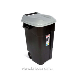 Poubelle à roues 120L noir - TAYG-0