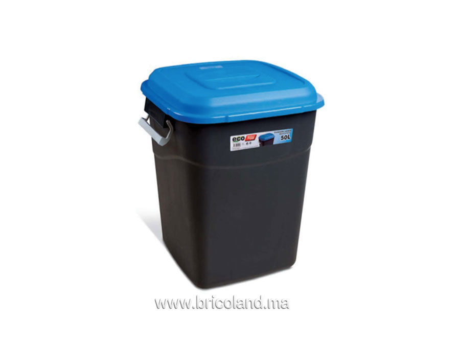 Poubelle 50L noir - TAYG-0