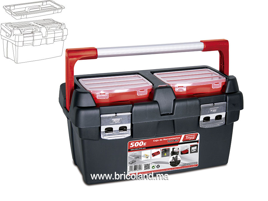 Boite à outils en plastique mod.500 165009 - TAYG-0