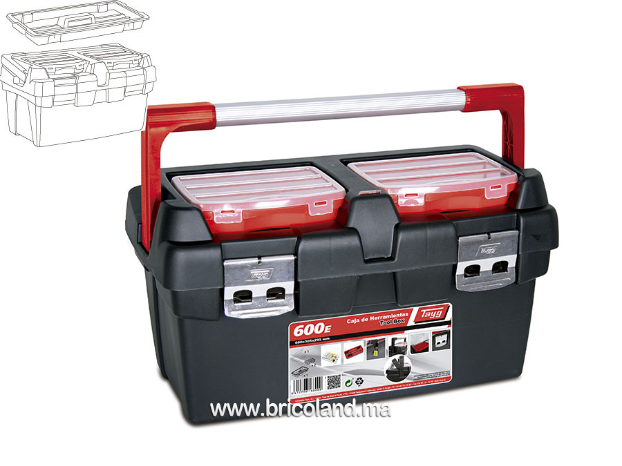 Boite à outils en plastique mod.600 167003 - TAYG-0