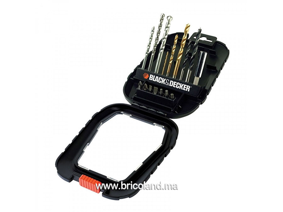 Coffret de forets et embouts 16 pièces - BLACK & DECKER-0