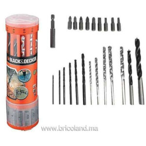 Boite de forets et embouts 23 pièces - BLACK & DECKER-0