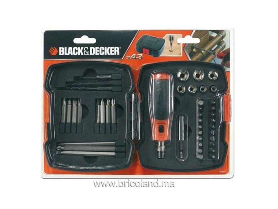 Coffret de vissage 43 pièces A7175 - BLACK & DECKER-8811