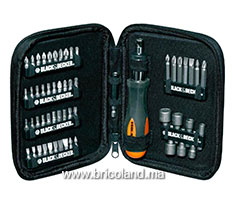 Coffret de vissage 56 pièces A7104 - BLACK & DECKER-thumbnail