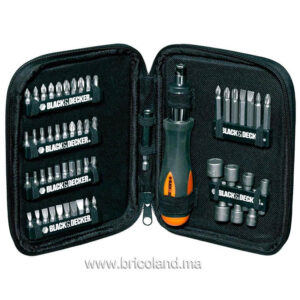 Coffret de vissage 56 pièces A7104 - BLACK & DECKER-0