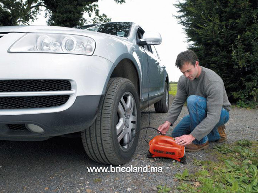 Gonfleur/Compresseur 12V ASI200 - BLACK & DECKER-8716