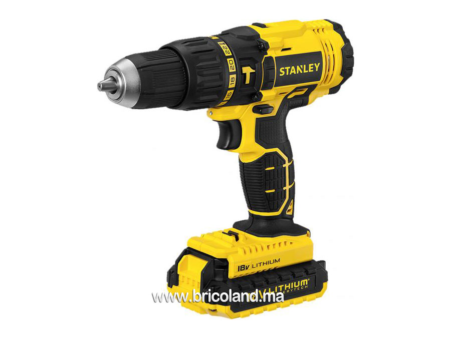 Perceuse visseuse à percussion sans fil 18V SCH20S2K - STANLEY-0