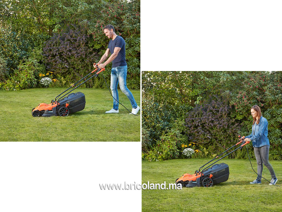 Tondeuse électrique 34cm BEMW461BH - BLACK & DECKER-13448