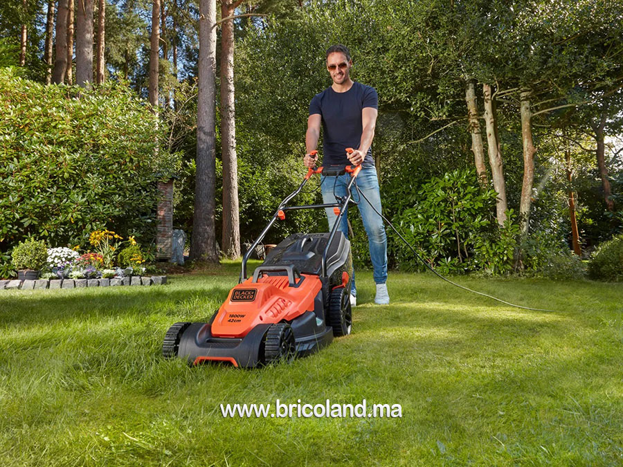 Tondeuse électrique 42cm BEMW481BH - BLACK & DECKER-13456