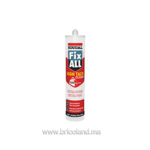 Colle-mastic transparent Fix All High Tack Clear 290ml - Soudal-0