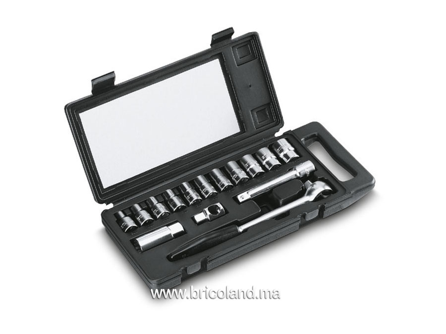 Coffret à douille 1/2" 15 pièces - STANLEY-0