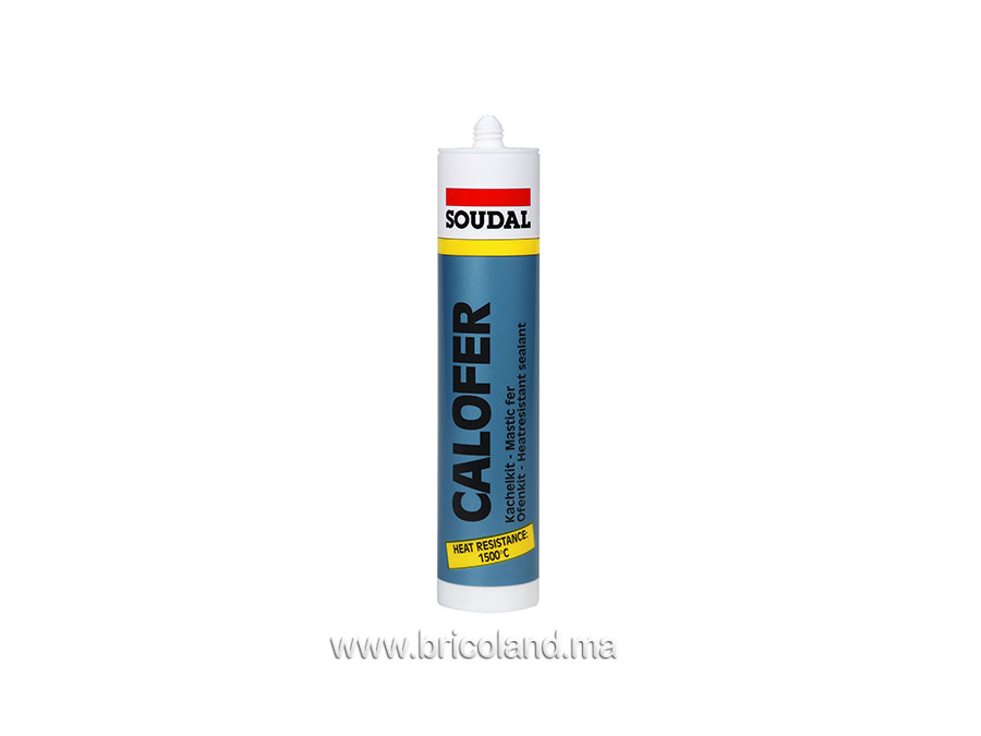 Mastic haute température +1500°C Calofer 310ml - Soudal-0