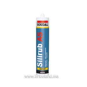 Mastic silicone acétique Silirub AS 280ml - Soudal-0