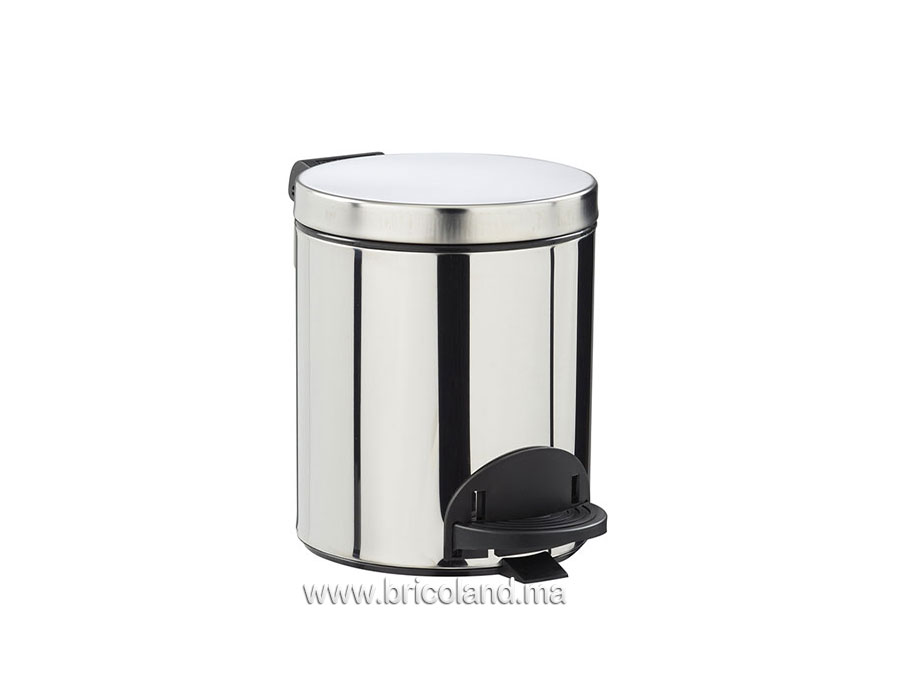 Poubelle à pédale en acier inoxydable 3L-0