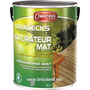 Saturateur mat à l'eau tous bois Aquadecks 1L - Owatrol-0