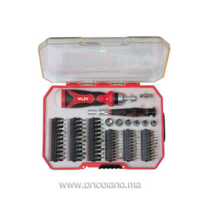 Coffret de douilles et d'embouts de vissage 70 pièces - Valex-0