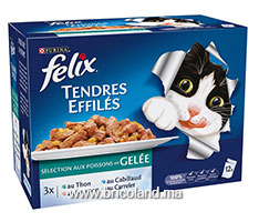 Felix tendres effilés 12x85g aux poissons en gelée pour chat - Purina-thumbnail