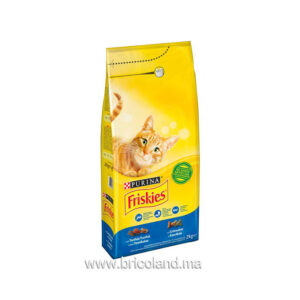 Croquettes pour chat adulte Friskies au saumon et légumes 1.7 kg - Purina-0