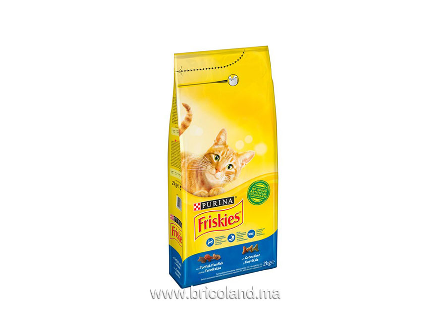 Croquettes pour chat adulte Friskies au saumon et légumes 1.7 kg - Purina-0