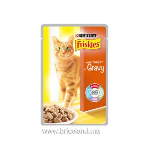 Friskies pour chats adulte dinde en sauce 100g - Purina-0