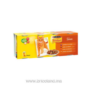 Boites aux viandes et légumes en sauce Friskies 4 x 400g - Purina-0