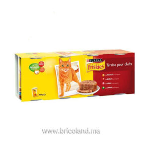 Boites aux viandes et légumes en terrine Friskies 4 x 400g - Purina-0