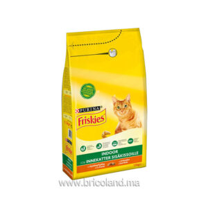 Croquettes pour chat d'intérieur Friskies Indoor au poulet et légumes 1.5 kg - Purina-0