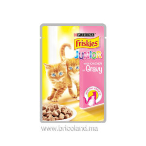 Friskies pour chats junior poulet en sauce 100g - Purina-0
