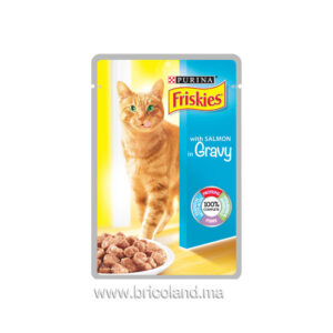 Friskies pour chats adulte saumon en sauce 100g - Purina-0