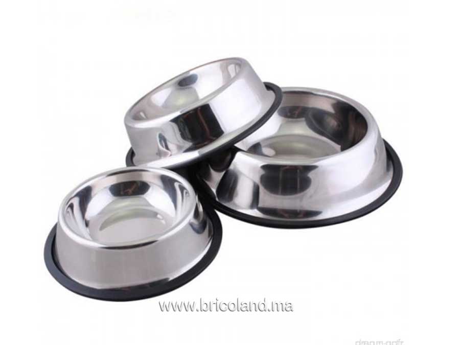 Gamelle antidérapante inox-9504