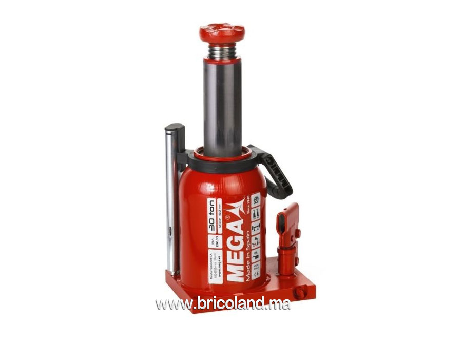 Cric-bouteille hydraulique 30 tonnes - Mega-0