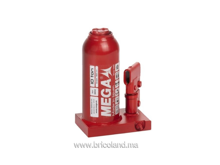 Cric-bouteille hydraulique 10 tonnes - Mega-0