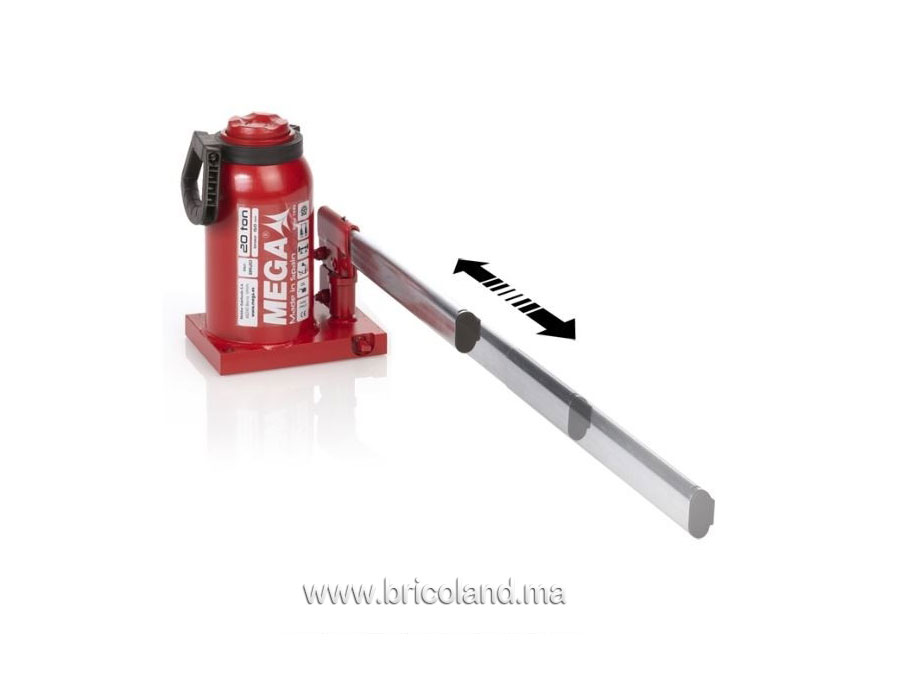 Cric-bouteille hydraulique 10 tonnes - Mega-9800