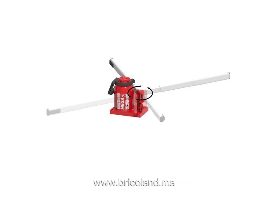 Cric-bouteille hydraulique 10 tonnes - Mega-9802