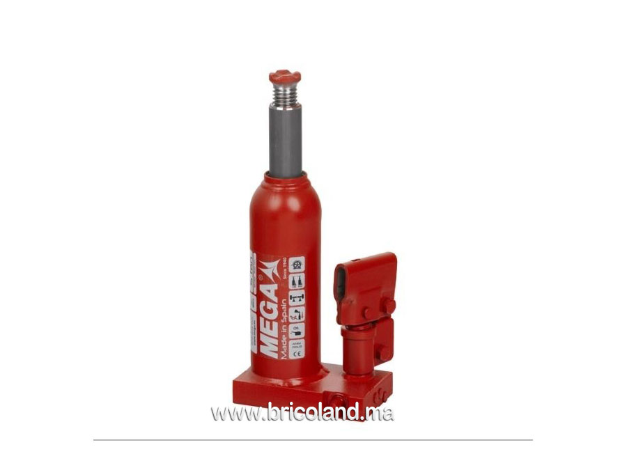 Cric-bouteille hydraulique 5 tonnes - Mega-0