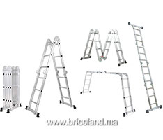 Echelle pliante articulée en aluminium 4x4 -thumbnail