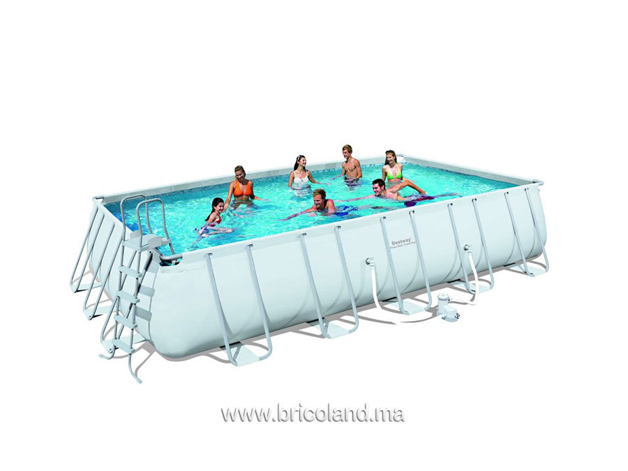 Piscine hors sol tubulaire Power Steel™ 6.71 x 3.66 x 1.32m - Bestway-0