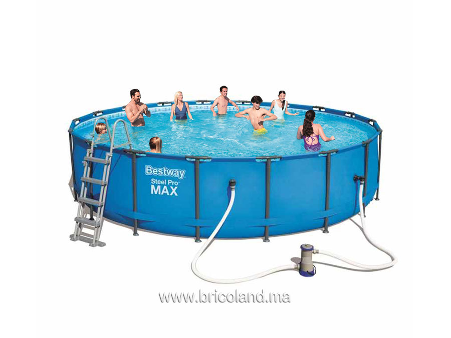 Piscine hors sol tubulaire Steel Pro Max™ 5.49 x 1.22m - Bestway-0