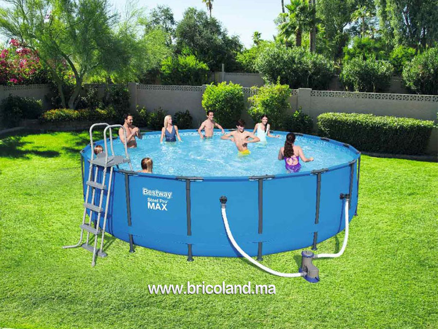 Piscine hors sol tubulaire Steel Pro Max™ 5.49 x 1.22m - Bestway-9909