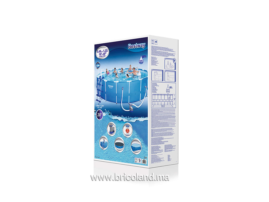 Piscine hors sol tubulaire Steel Pro Max™ 5.49 x 1.22m - Bestway-9910