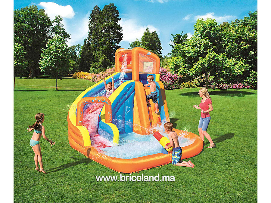 Aire de jeux château Turbo Splash H2OGO 3,65 x 3,2 m - Bestway-9959