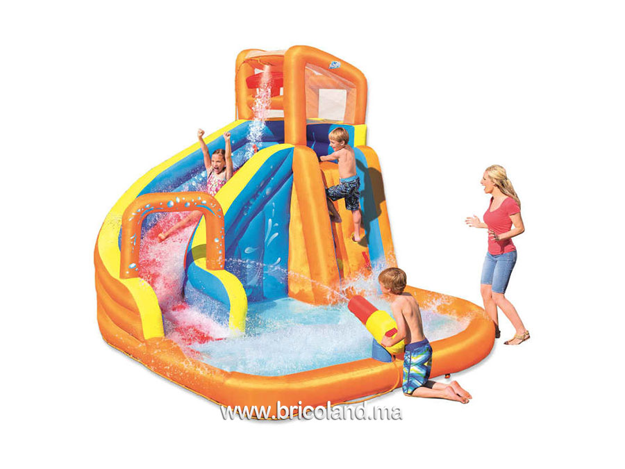 Aire de jeux château Turbo Splash H2OGO 3,65 x 3,2 m - Bestway-0