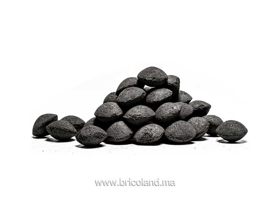Briquette de charbon vert d'olive 3 kg - Olivette -10149