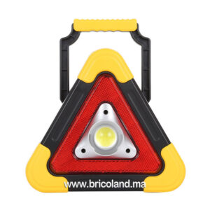 Triangle de signalisation LED multi-fonctions rechargeable -0