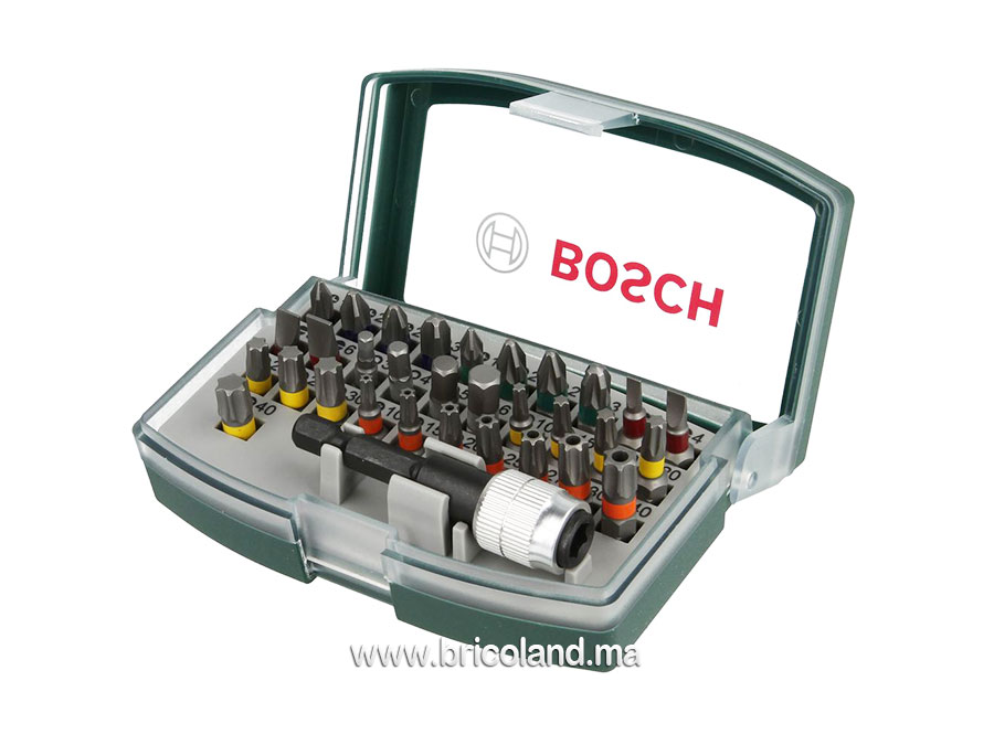 Set d’embouts de vissage avec code de couleur 32 pièces - Bosch-0